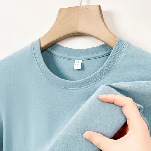 2025 New Men's Korean Casual Cotton Short Sleeved Round Neck T-shirt Summer Fashionable and Comfortable Versatile Top