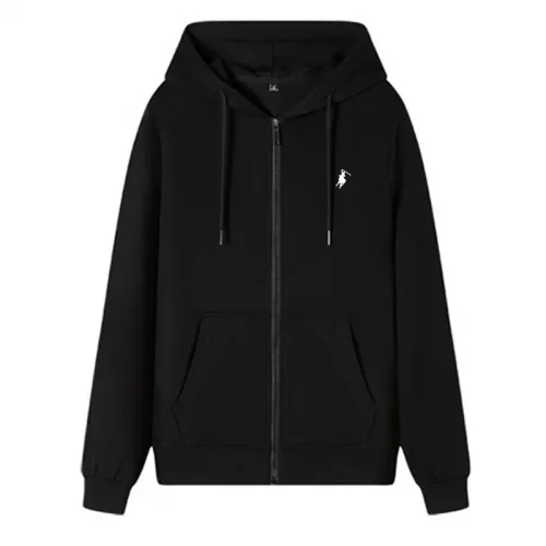 The new autumn and winter casual men's sportswear, fashionable outdoor jogging fitness zipper hoodie and warm sweatshirt