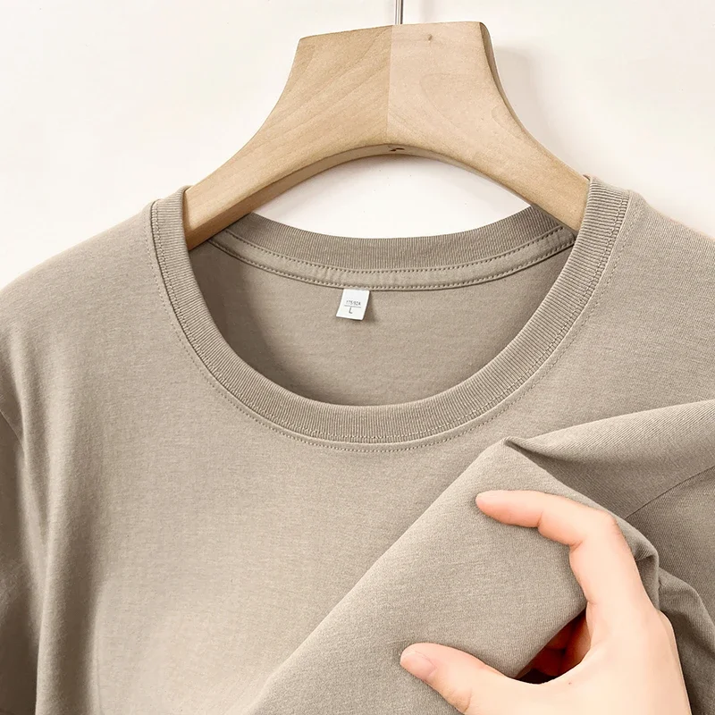 2025 New Men's Korean Casual Cotton Short Sleeved Round Neck T-shirt Summer Fashionable and Comfortable Versatile Top - Image 2